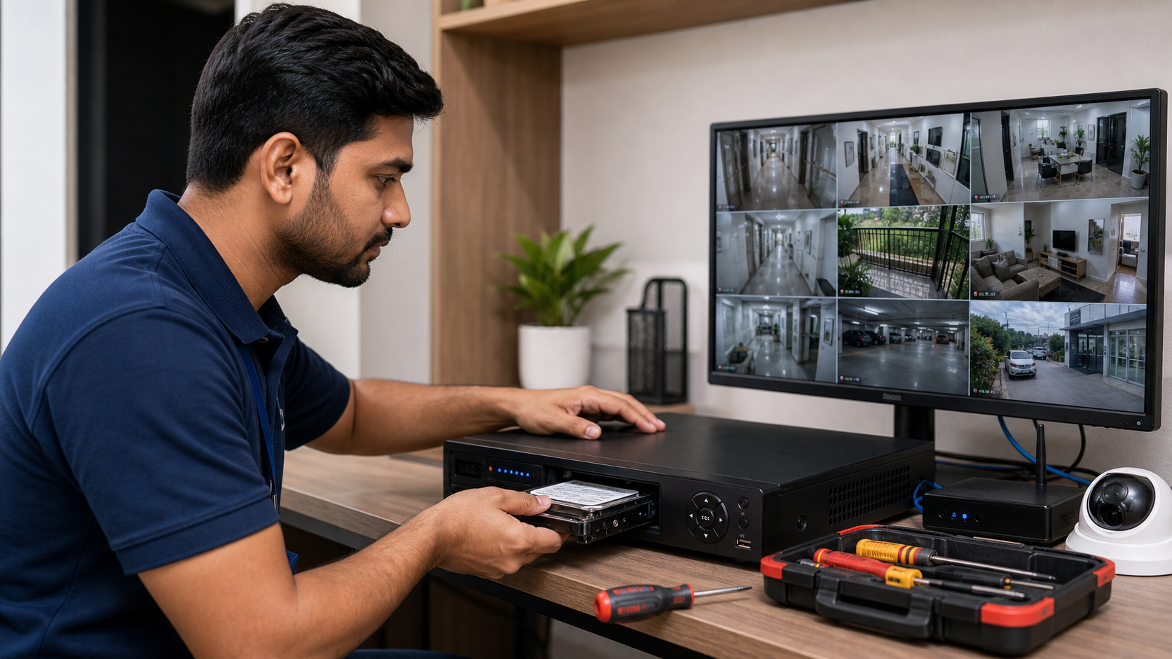 CCTV recording problem checking