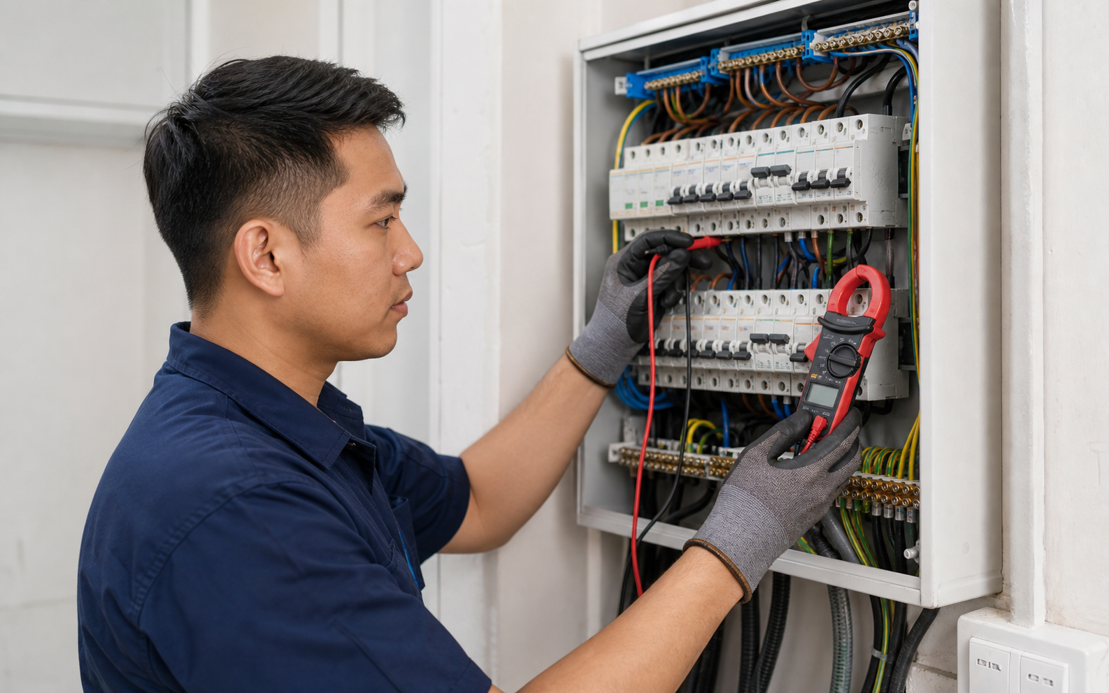 Circuit fault troubleshooting with test meter