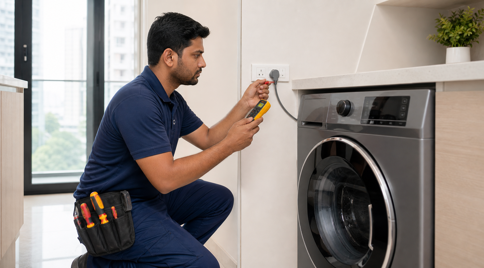 Appliance installation and electrical testing