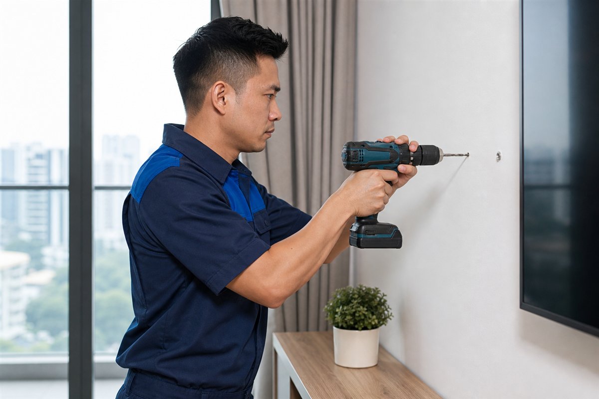 Wall drilling