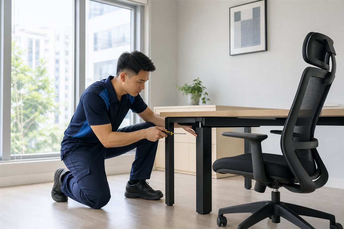Office furniture assembly