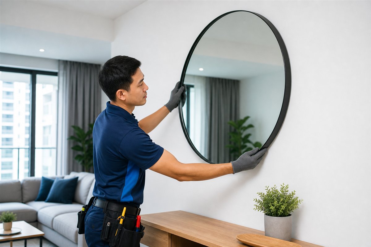 Mirror hanging