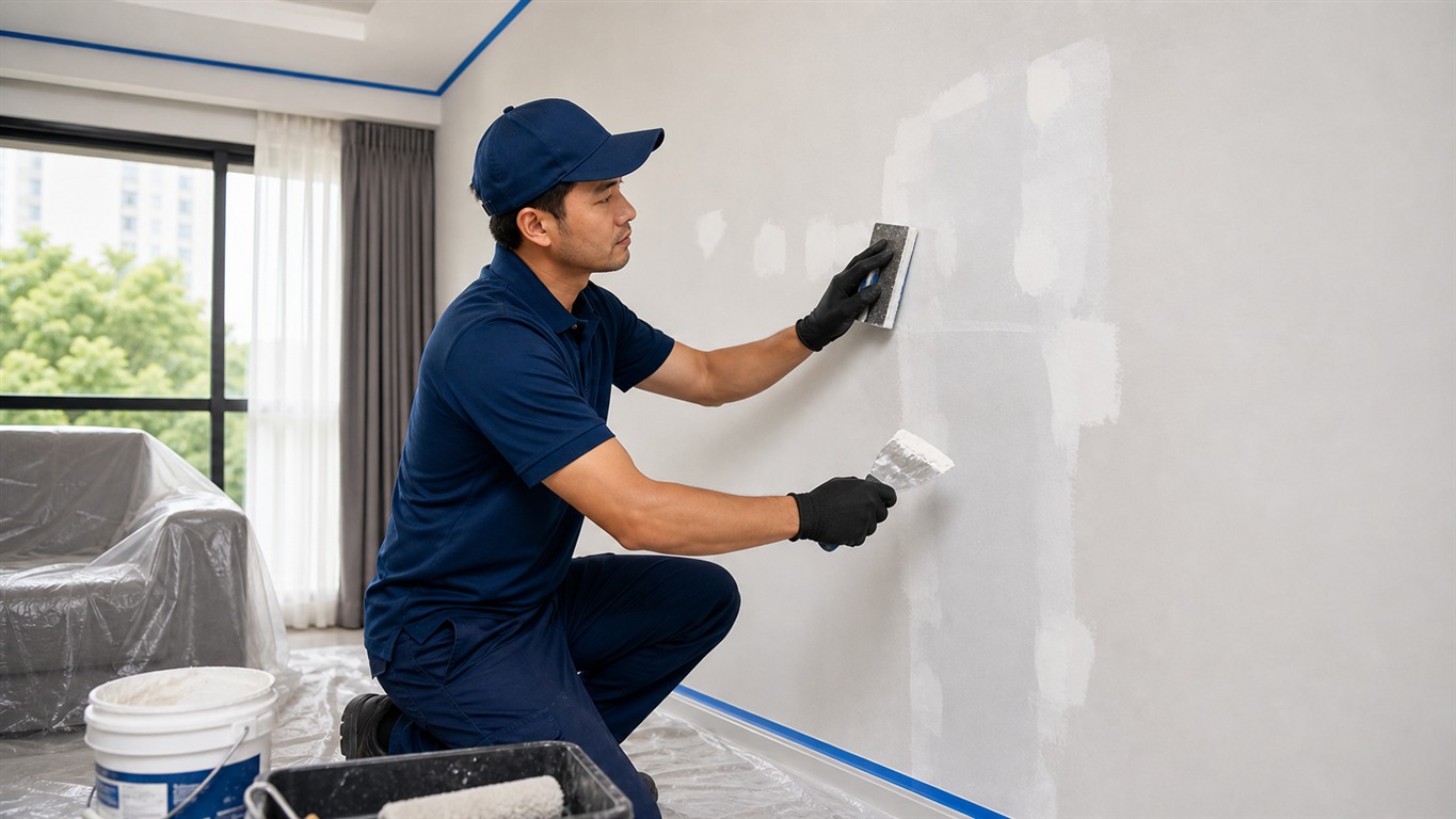 Surface preparation before painting